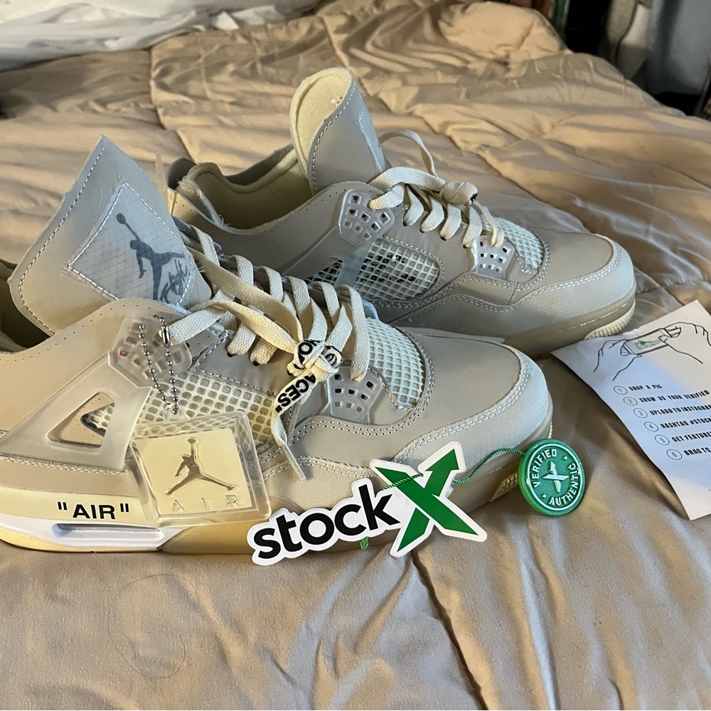 Jordan 4 Retro Off-White Sail